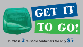 Get it to Go! Purchase 2 containers for only $5