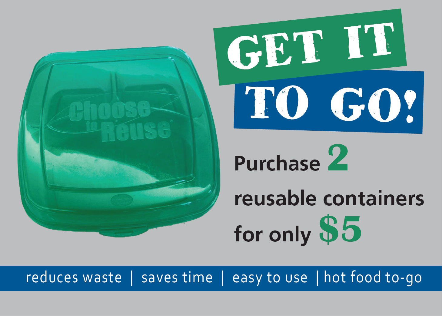 Reusable To-Go Program, Dining Services