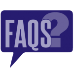FAQs bubble in purple message box