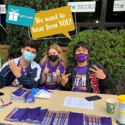 Staff at move-in table