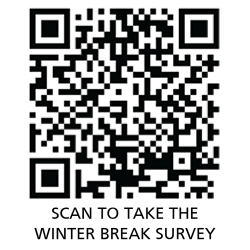 QR code for the Winter Break Survey