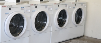 Washing machines at TJS laundry room